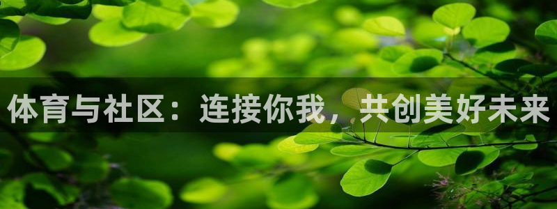 关键词：体育与社区：连接你我，共创美好未来